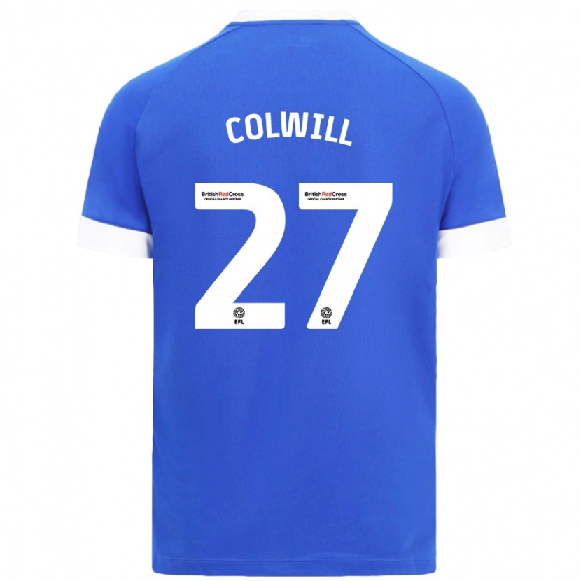 Danxen Heren Rubin Colwill #27 Hemelsblauw Thuisshirt Thuistenue 2024/25 T-Shirt