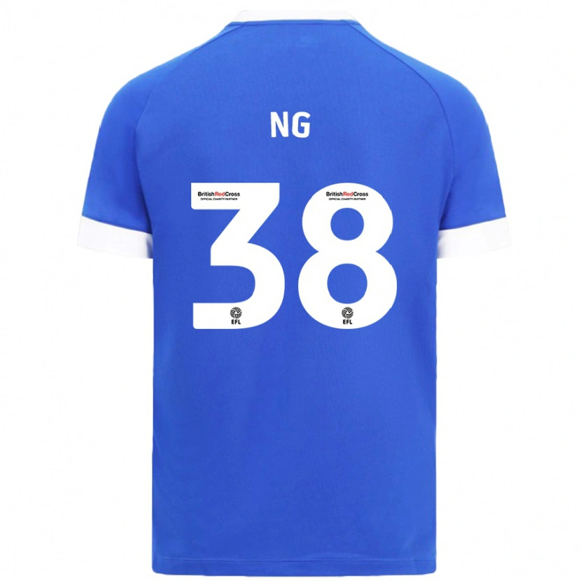 Danxen Heren Perry Ng #38 Hemelsblauw Thuisshirt Thuistenue 2024/25 T-Shirt