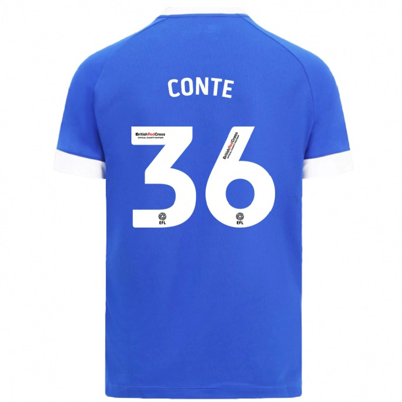 Danxen Heren Raheem Conte #36 Hemelsblauw Thuisshirt Thuistenue 2024/25 T-Shirt