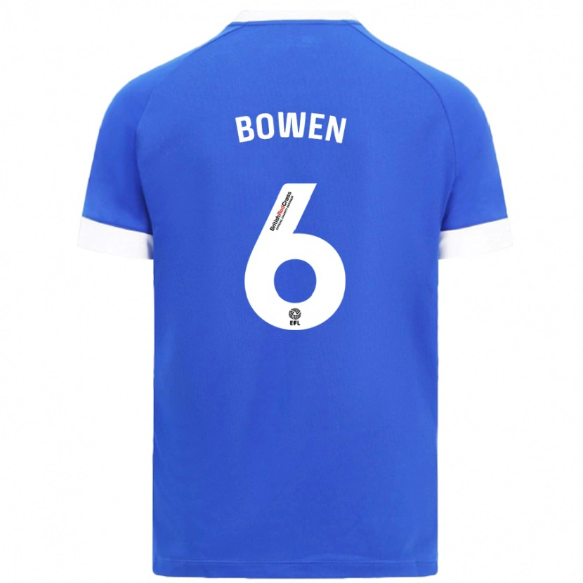 Danxen Heren Megan Bowen #6 Hemelsblauw Thuisshirt Thuistenue 2024/25 T-Shirt