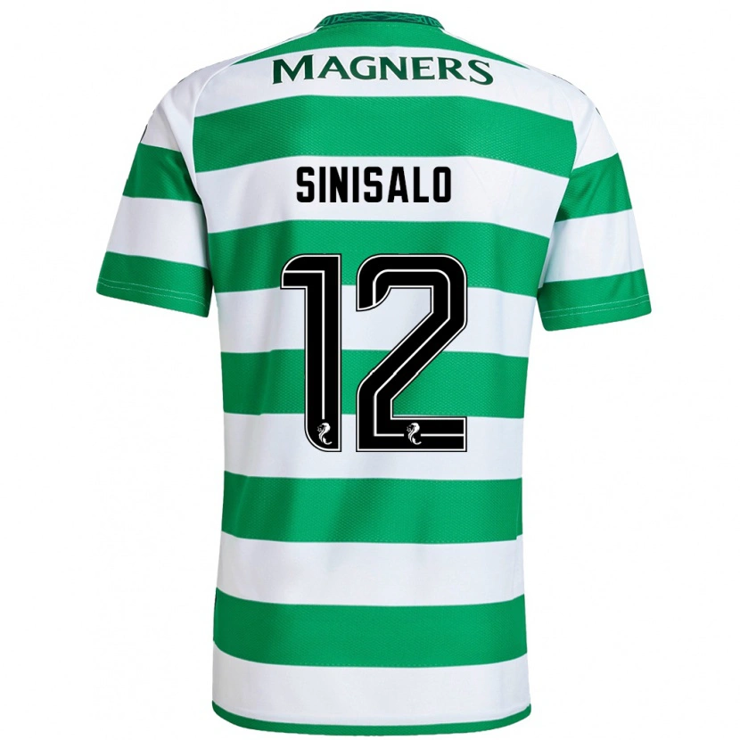 Danxen Heren Viljami Sinisalo #12 Groen Wit Thuisshirt Thuistenue 2024/25 T-Shirt