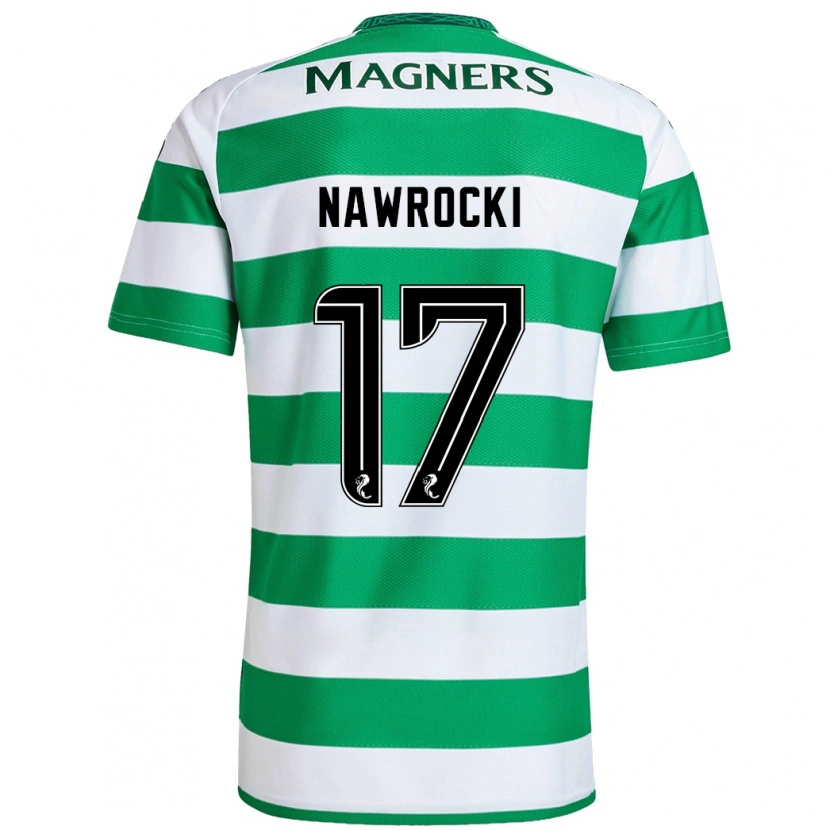 Danxen Heren Maik Nawrocki #17 Groen Wit Thuisshirt Thuistenue 2024/25 T-Shirt