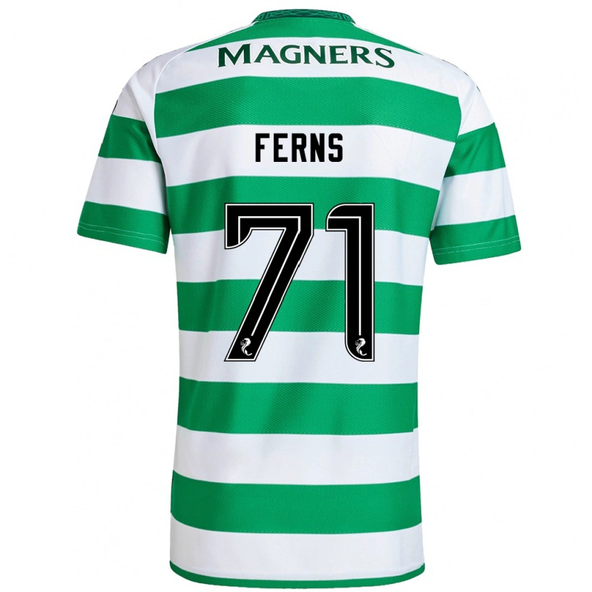 Danxen Heren Abbie Ferns #71 Groen Wit Thuisshirt Thuistenue 2024/25 T-Shirt