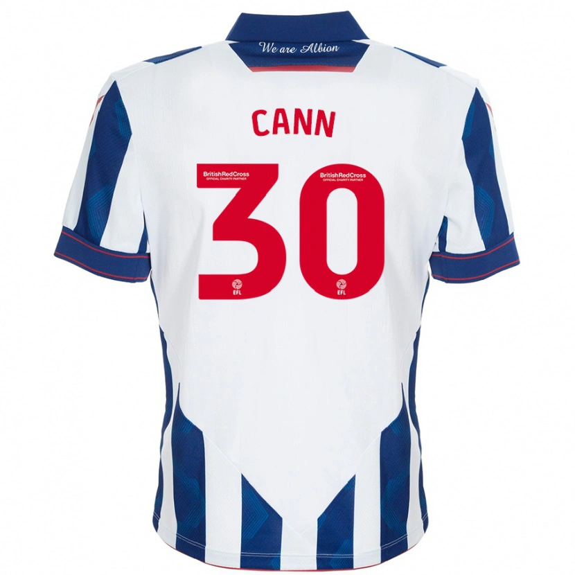 Danxen Heren Ted Cann #30 Wit Donkerblauw Thuisshirt Thuistenue 2024/25 T-Shirt