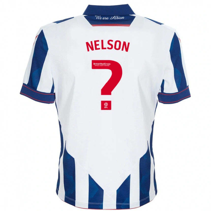 Danxen Heren Deago Nelson #0 Wit Donkerblauw Thuisshirt Thuistenue 2024/25 T-Shirt