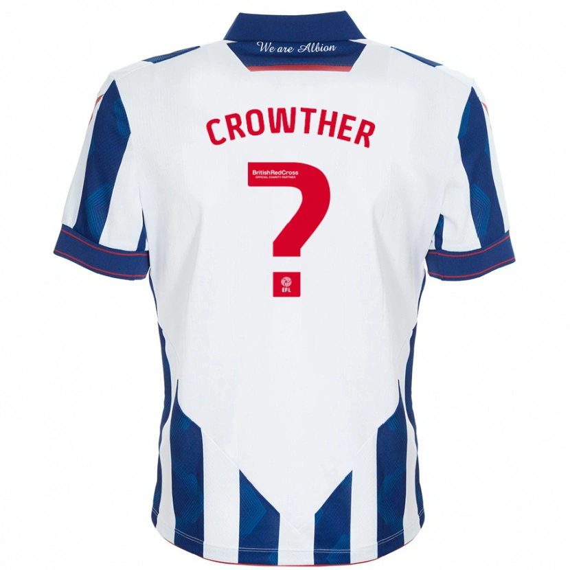 Danxen Heren Matthew Crowther #0 Wit Donkerblauw Thuisshirt Thuistenue 2024/25 T-Shirt