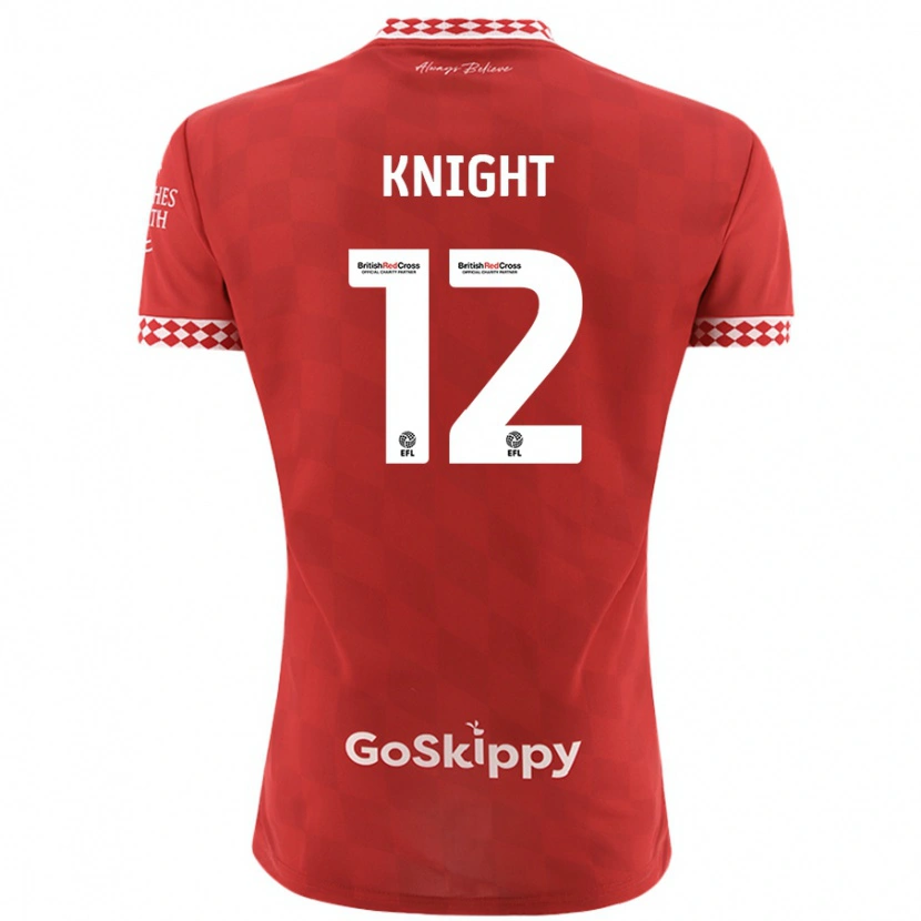 Danxen Heren Jason Knight #12 Rood Thuisshirt Thuistenue 2024/25 T-Shirt