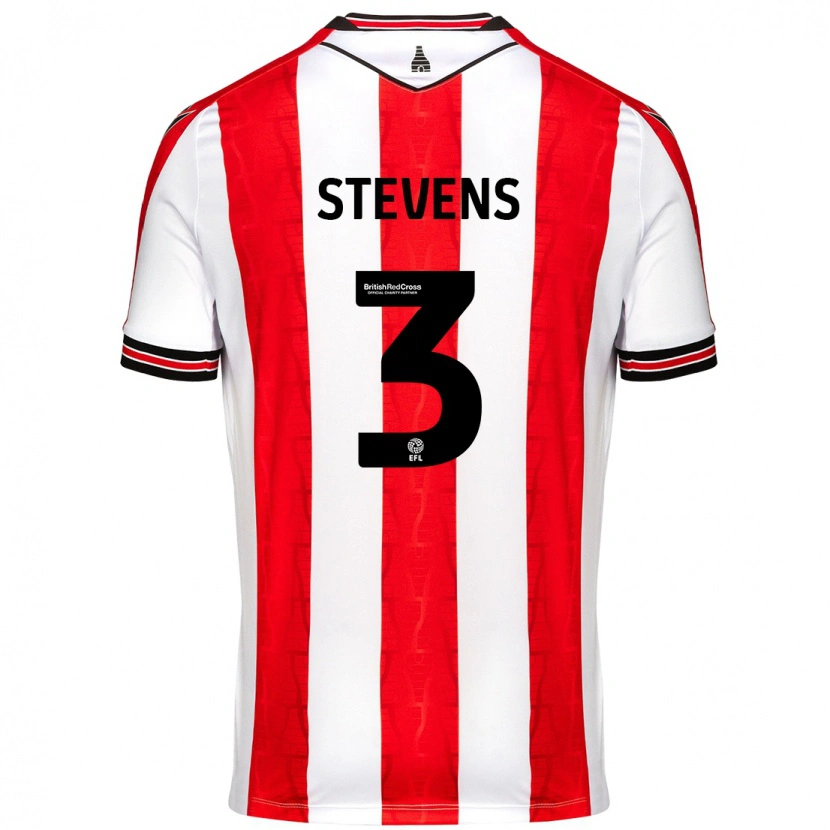 Danxen Heren Enda Stevens #3 Rood Wit Thuisshirt Thuistenue 2024/25 T-Shirt