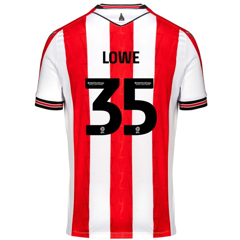 Danxen Heren Nathan Lowe #35 Rood Wit Thuisshirt Thuistenue 2024/25 T-Shirt