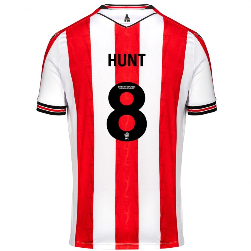 Danxen Heren Abby Hunt #8 Rood Wit Thuisshirt Thuistenue 2024/25 T-Shirt