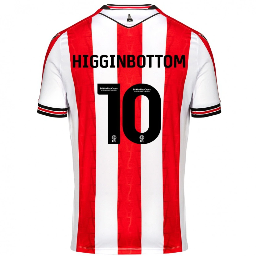 Danxen Heren Alice Higginbottom #10 Rood Wit Thuisshirt Thuistenue 2024/25 T-Shirt