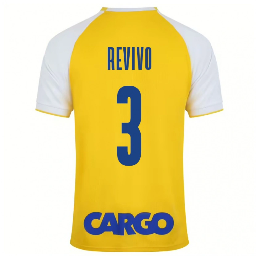 Danxen Heren Roy Revivo #3 Geel Wit Thuisshirt Thuistenue 2024/25 T-Shirt