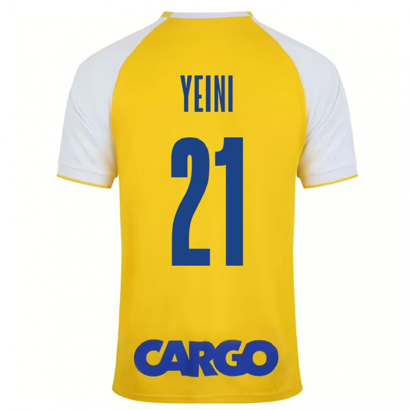 Danxen Heren Sheran Yeini #21 Geel Wit Thuisshirt Thuistenue 2024/25 T-Shirt