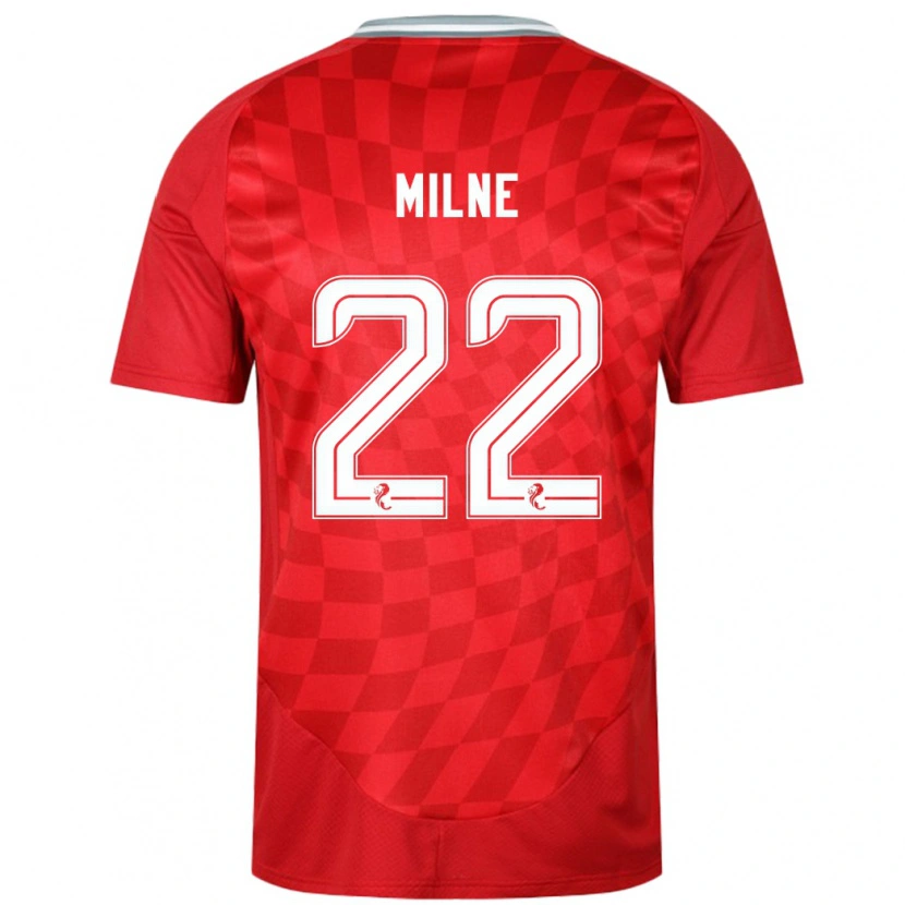 Danxen Heren Jack Milne #22 Rood Thuisshirt Thuistenue 2024/25 T-Shirt