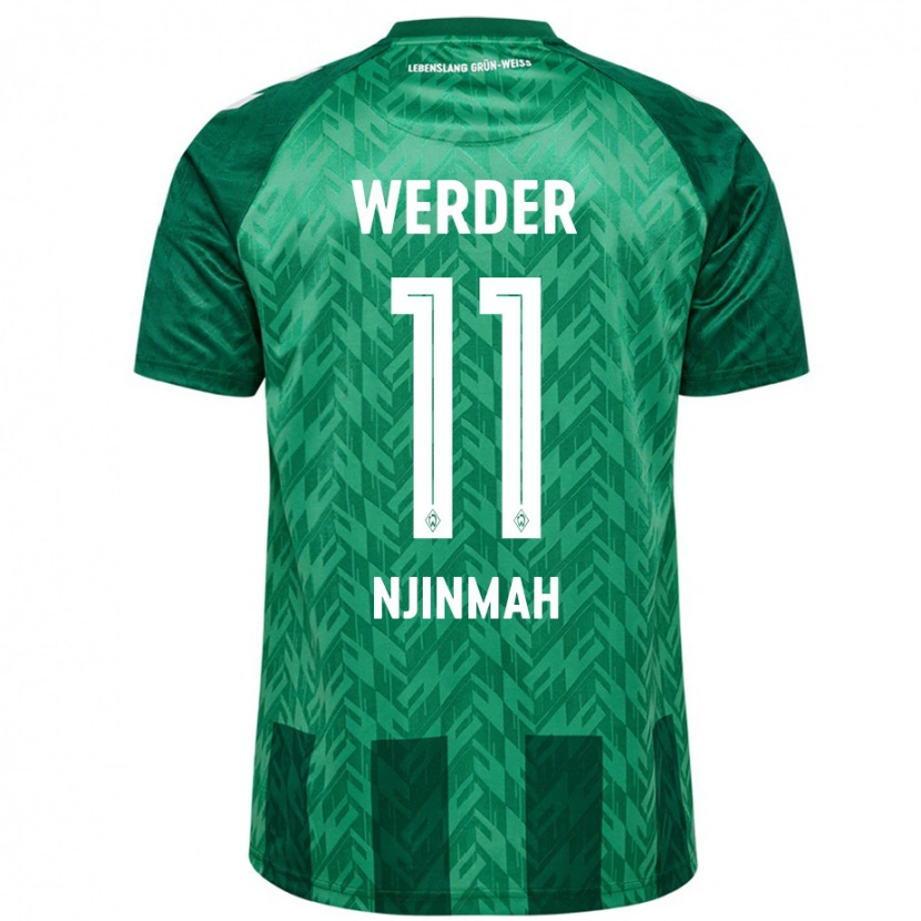 Danxen Heren Justin Njinmah #11 Groen Thuisshirt Thuistenue 2024/25 T-Shirt