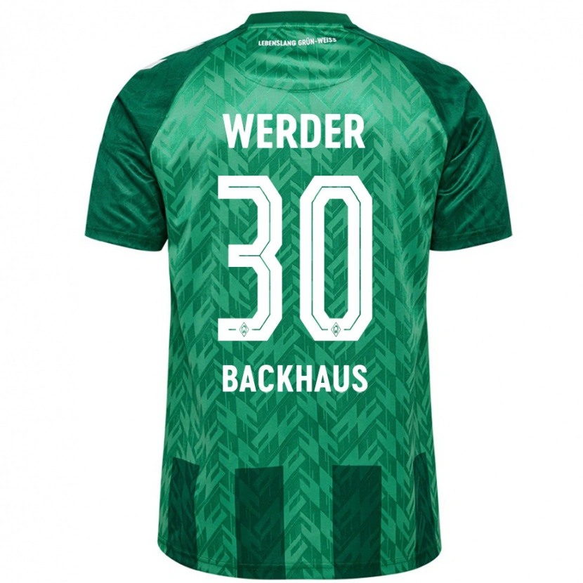 Danxen Heren Mio Backhaus #30 Groen Thuisshirt Thuistenue 2024/25 T-Shirt