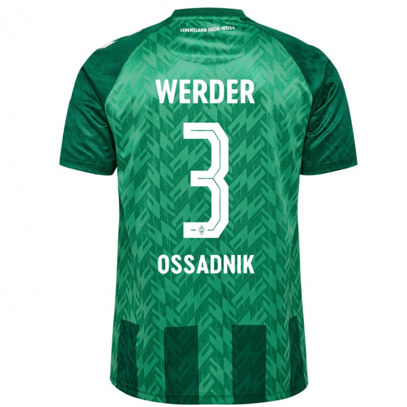 Danxen Heren Jannes Ossadnik #3 Groen Thuisshirt Thuistenue 2024/25 T-Shirt