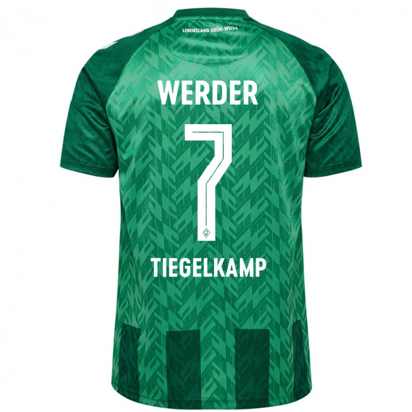 Danxen Heren Maximilian Tiegelkamp #7 Groen Thuisshirt Thuistenue 2024/25 T-Shirt
