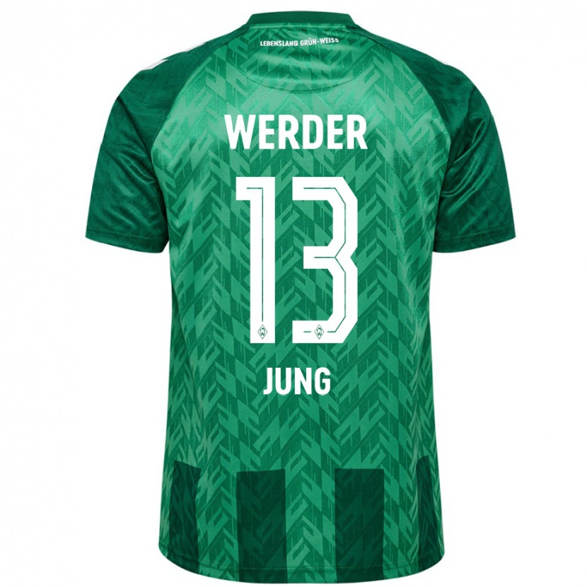 Danxen Heren Seong-Hyeon Jung #13 Groen Thuisshirt Thuistenue 2024/25 T-Shirt