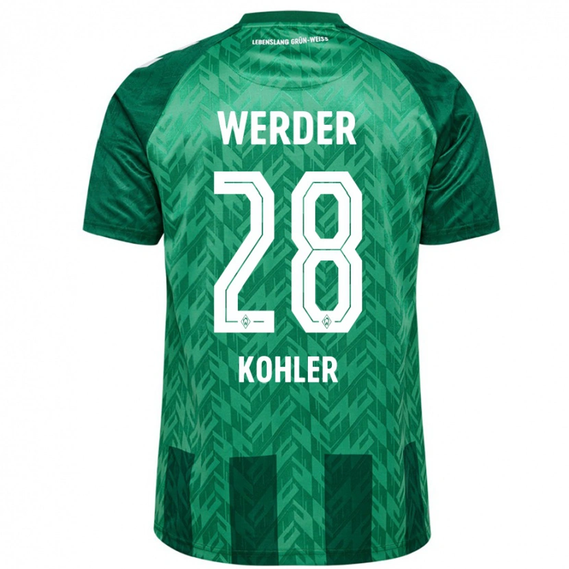 Danxen Heren Ethan Kohler #28 Groen Thuisshirt Thuistenue 2024/25 T-Shirt