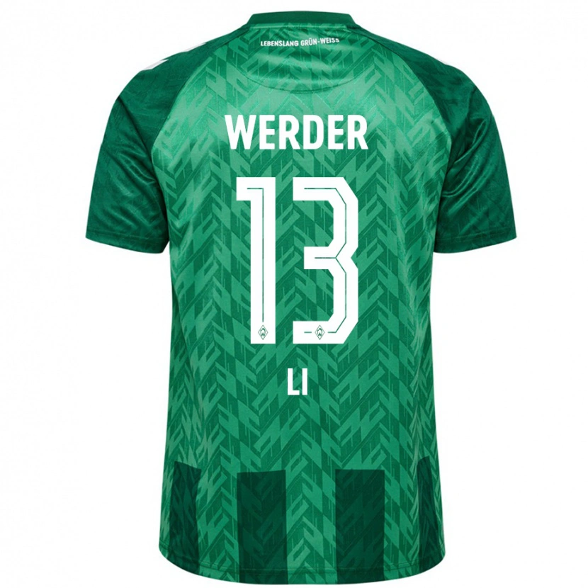 Danxen Heren Xiancheng Li #13 Groen Thuisshirt Thuistenue 2024/25 T-Shirt