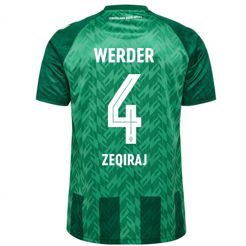Danxen Heren Leon Zeqiraj #4 Groen Thuisshirt Thuistenue 2024/25 T-Shirt