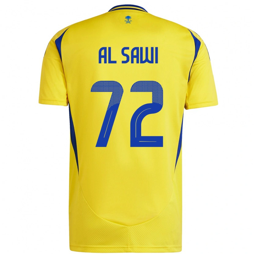 Danxen Heren Etaf Al-Sawi #72 Geel Blauw Thuisshirt Thuistenue 2024/25 T-Shirt