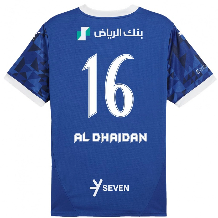 Danxen Heren Nadia Al-Dhaidan #16 Donkerblauw Wit Thuisshirt Thuistenue 2024/25 T-Shirt