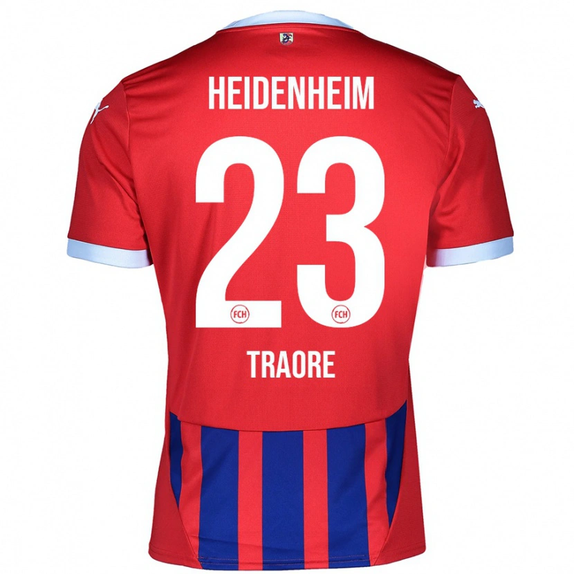 Danxen Heren Omar Traoré #23 Rood Blauw Thuisshirt Thuistenue 2024/25 T-Shirt