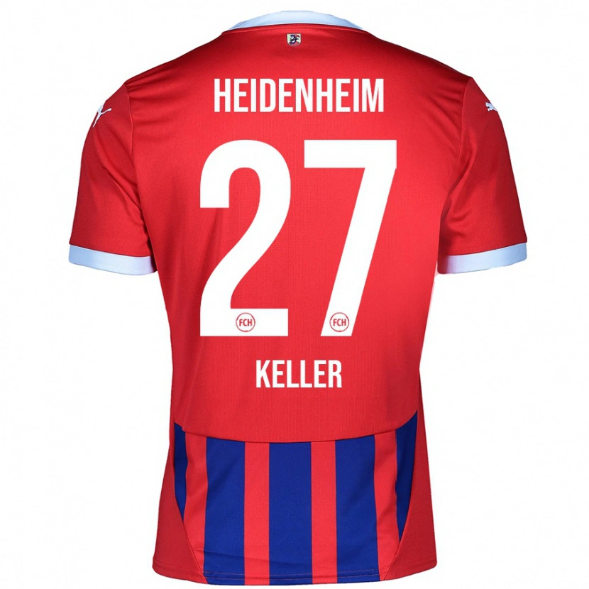 Danxen Heren Thomas Keller #27 Rood Blauw Thuisshirt Thuistenue 2024/25 T-Shirt