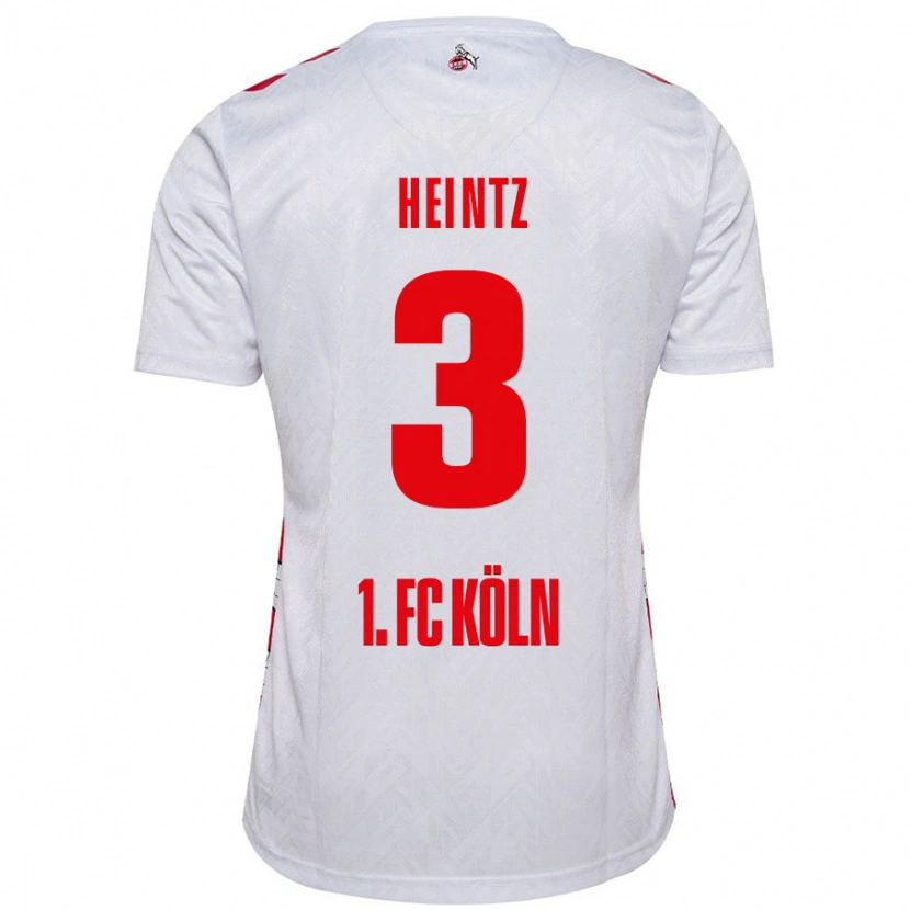 Danxen Heren Dominique Heintz #3 Wit Rood Thuisshirt Thuistenue 2024/25 T-Shirt