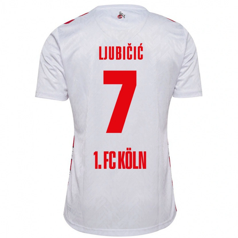 Danxen Heren Dejan Ljubicic #7 Wit Rood Thuisshirt Thuistenue 2024/25 T-Shirt