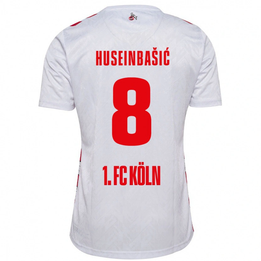 Danxen Heren Denis Huseinbasic #8 Wit Rood Thuisshirt Thuistenue 2024/25 T-Shirt