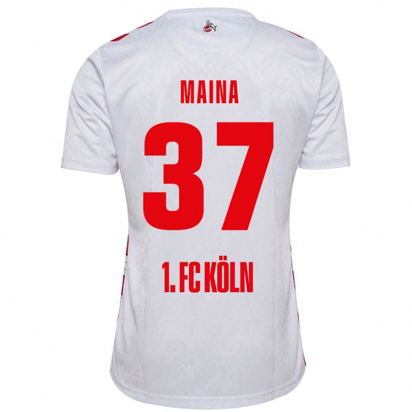 Danxen Heren Linton Maina #37 Wit Rood Thuisshirt Thuistenue 2024/25 T-Shirt