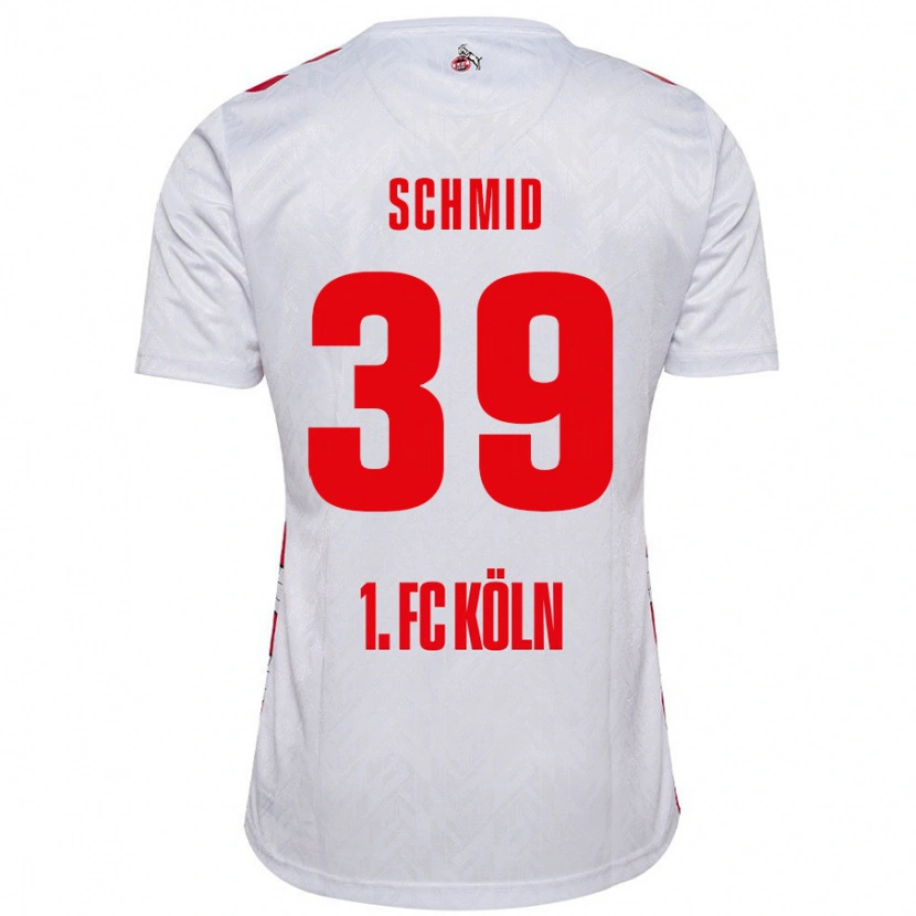 Danxen Heren Maximilian Schmid #39 Wit Rood Thuisshirt Thuistenue 2024/25 T-Shirt