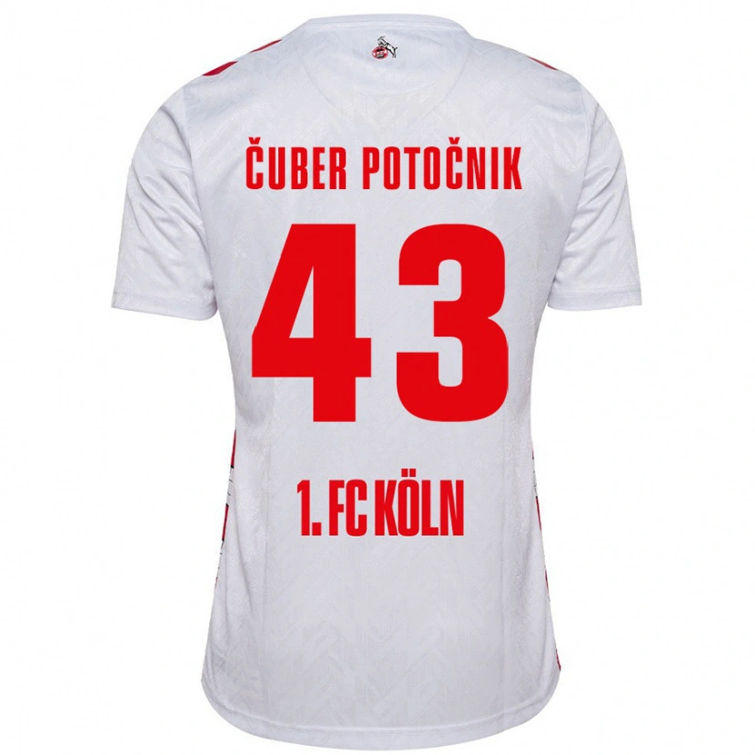 Danxen Heren Jaka Cuber Potocnik #43 Wit Rood Thuisshirt Thuistenue 2024/25 T-Shirt