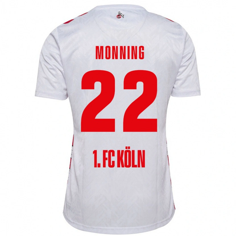 Danxen Heren Marlon Monning #22 Wit Rood Thuisshirt Thuistenue 2024/25 T-Shirt