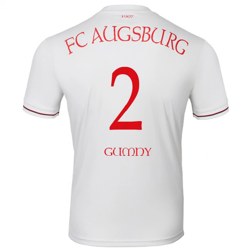Danxen Heren Robert Gumny #2 Wit Thuisshirt Thuistenue 2024/25 T-Shirt