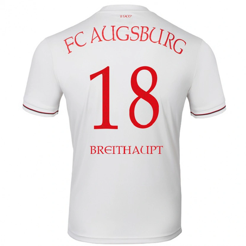 Danxen Heren Tim Breithaupt #18 Wit Thuisshirt Thuistenue 2024/25 T-Shirt