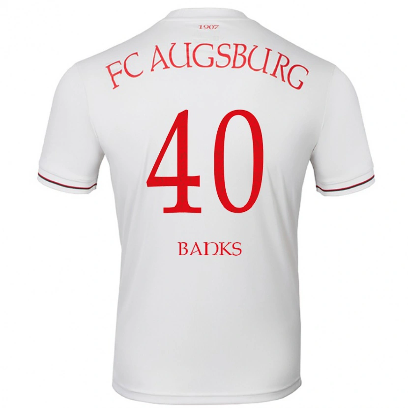 Danxen Heren Noahkai Banks #40 Wit Thuisshirt Thuistenue 2024/25 T-Shirt