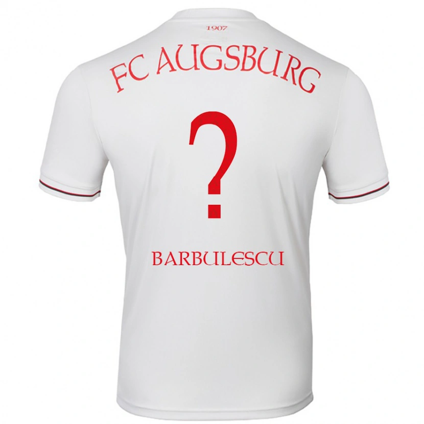 Danxen Heren Luca Bărbulescu #0 Wit Thuisshirt Thuistenue 2024/25 T-Shirt