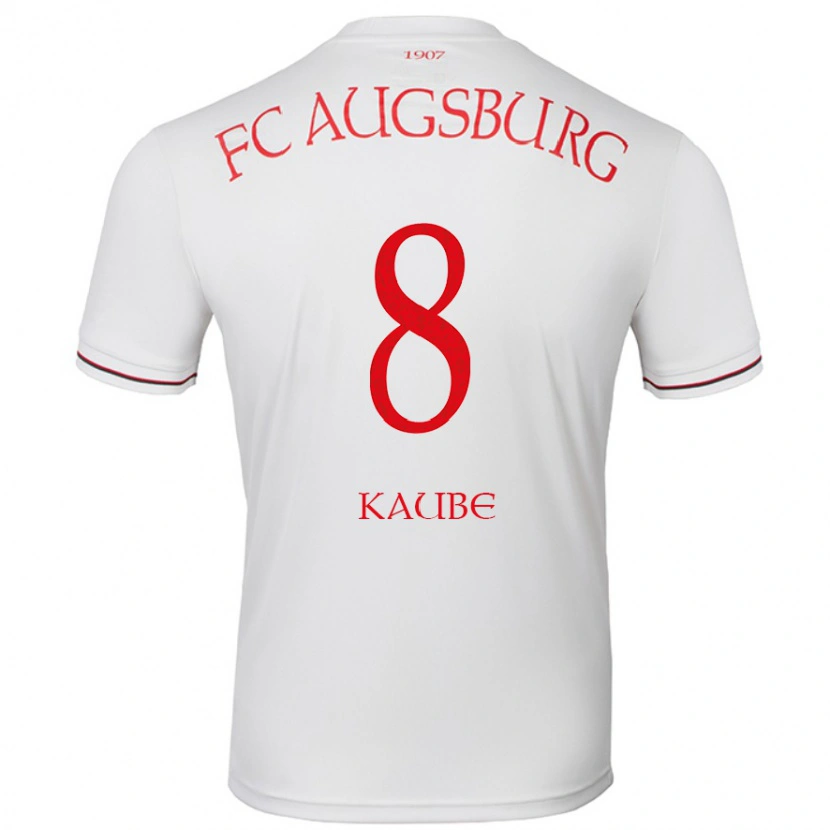 Danxen Heren Moritz Kaube #8 Wit Thuisshirt Thuistenue 2024/25 T-Shirt