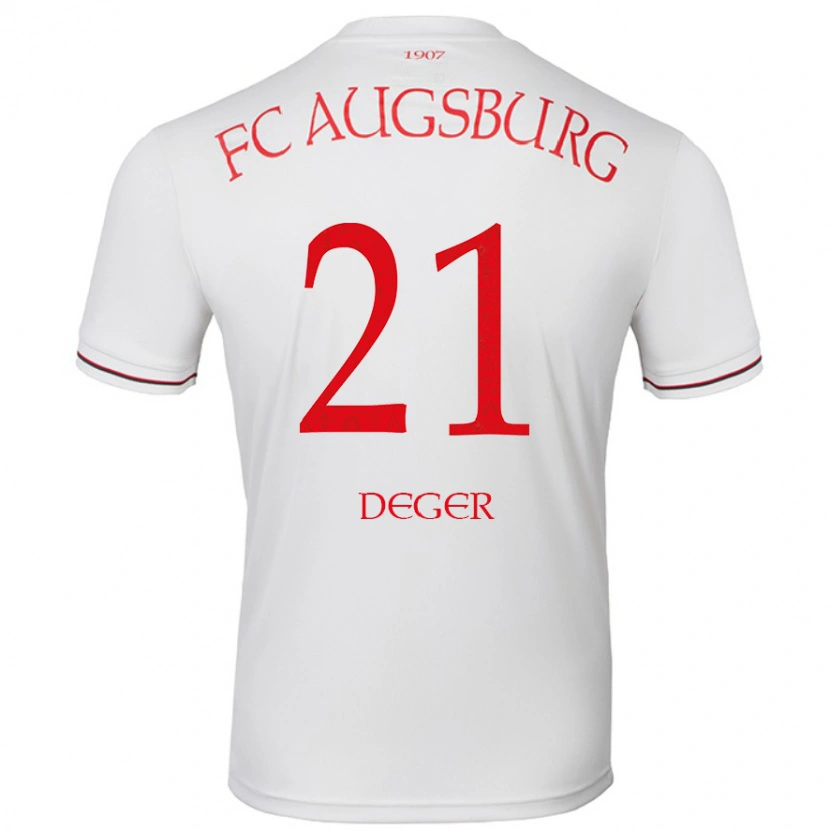 Danxen Heren David Deger #21 Wit Thuisshirt Thuistenue 2024/25 T-Shirt