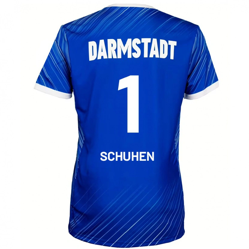 Danxen Heren Marcel Schuhen #1 Blauw Wit Thuisshirt Thuistenue 2024/25 T-Shirt