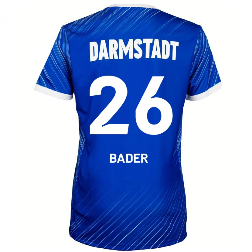Danxen Heren Matthias Bader #26 Blauw Wit Thuisshirt Thuistenue 2024/25 T-Shirt