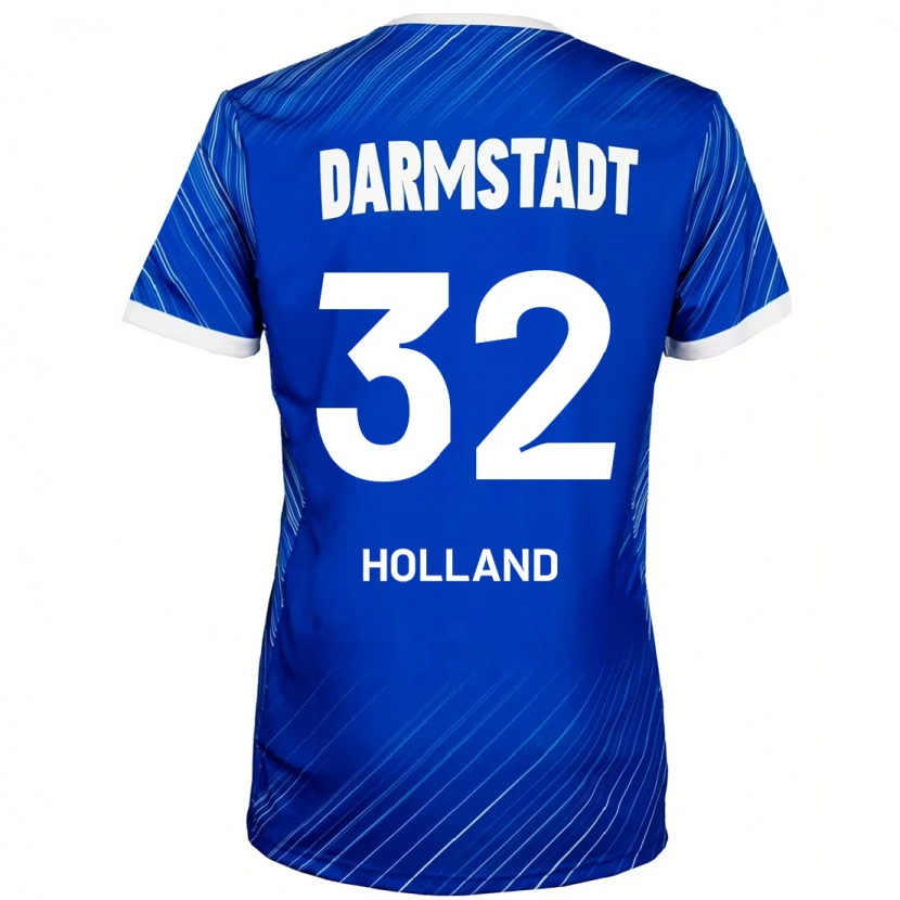 Danxen Heren Fabian Holland #32 Blauw Wit Thuisshirt Thuistenue 2024/25 T-Shirt