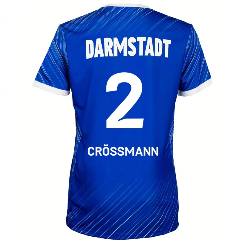 Danxen Heren Elias Crößmann #2 Blauw Wit Thuisshirt Thuistenue 2024/25 T-Shirt