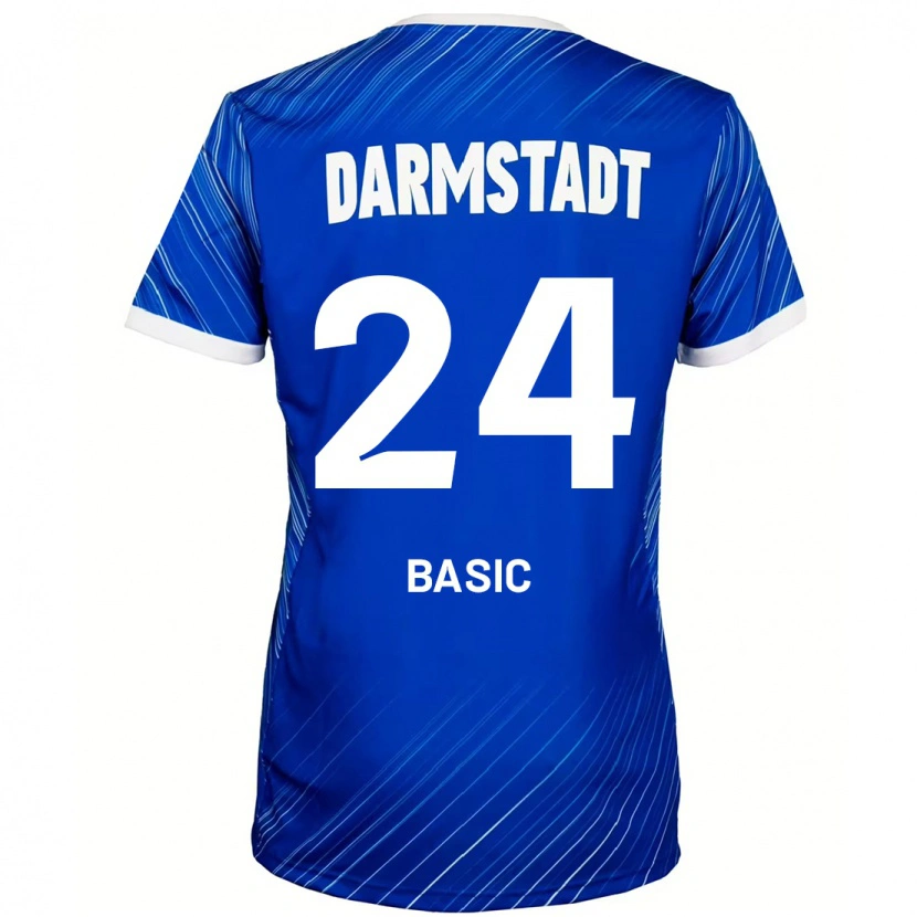 Danxen Heren Benjamin Basic #24 Blauw Wit Thuisshirt Thuistenue 2024/25 T-Shirt