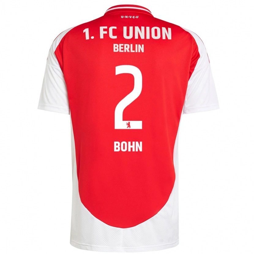 Danxen Heren Oskar Bohn #2 Rood Wit Thuisshirt Thuistenue 2024/25 T-Shirt