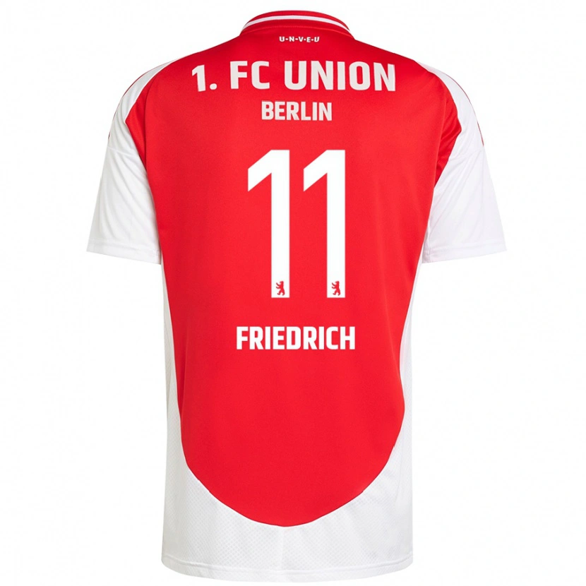 Danxen Heren Julien Friedrich #11 Rood Wit Thuisshirt Thuistenue 2024/25 T-Shirt
